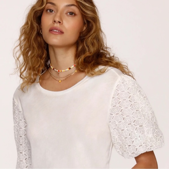 Heartloom Joyce Tee Eggshell Size XS NWT - Picture 2 of 6